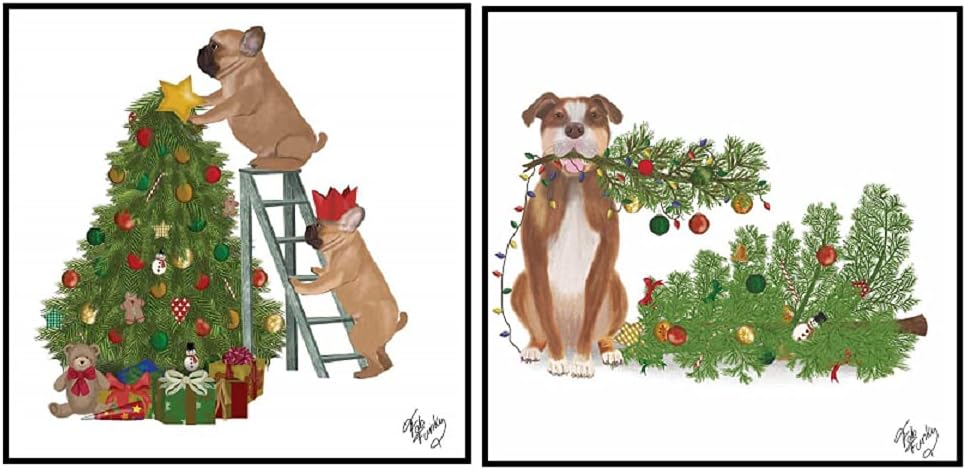 Dog Lover Christmas Beverage Napkins - Set of 20