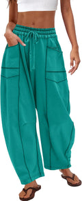 Barrel Sweatpants High Waisted Wide Leg Pants (Style MX84)
