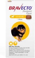 BRAVECTO Chew for Dogs 4.4-9.9 lbs - 12-Week Flea & Tick Protection