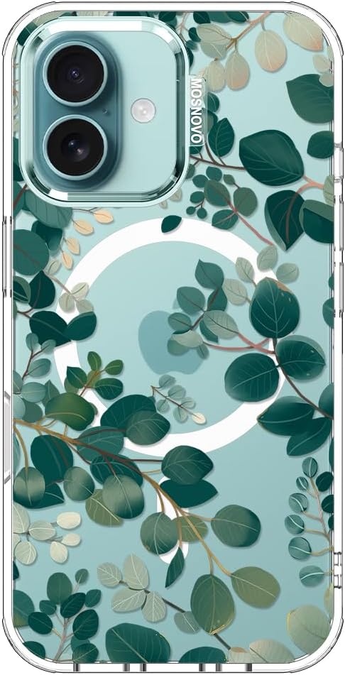 MOSNOVO Clear iPhone 16 Plus Case with Military-Grade Protection