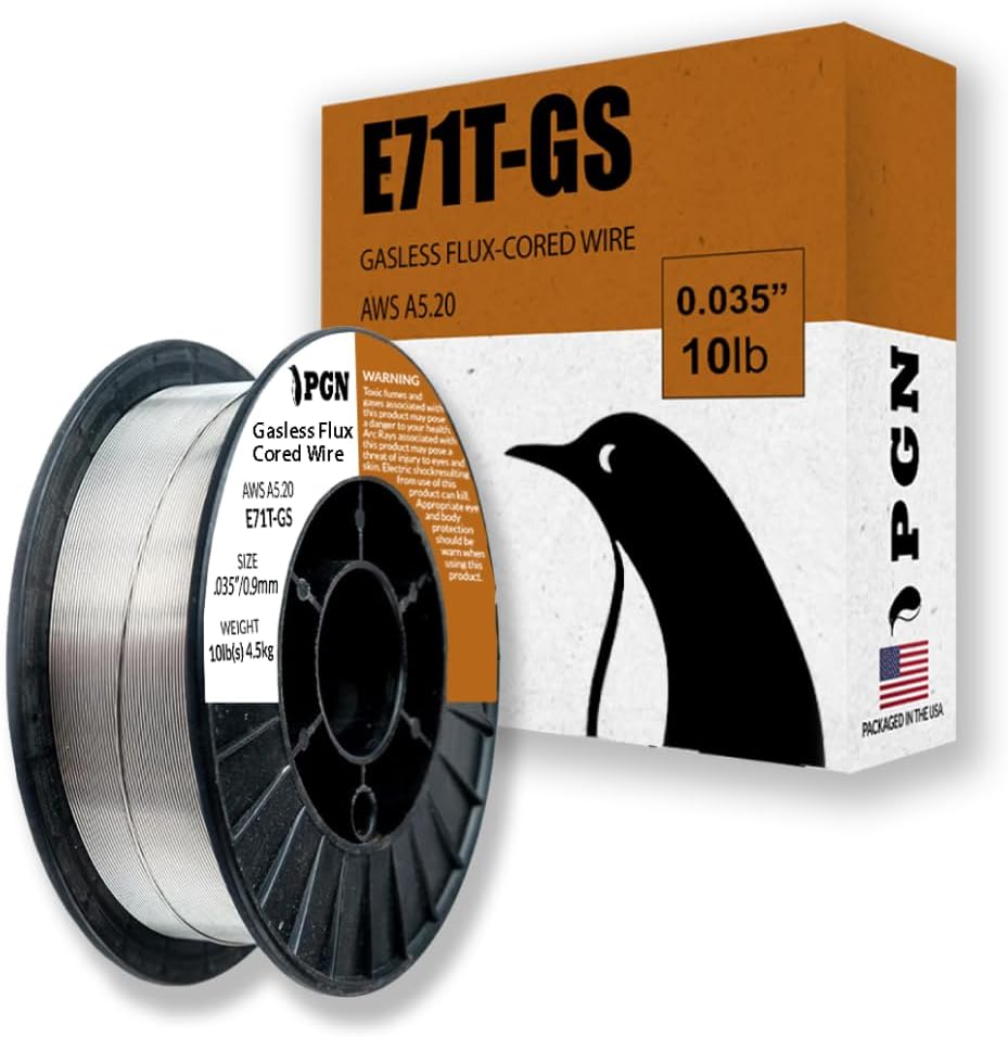 PGN Flux Core Welding Wire E71T-GS 035 Inch 10 Pound Spool