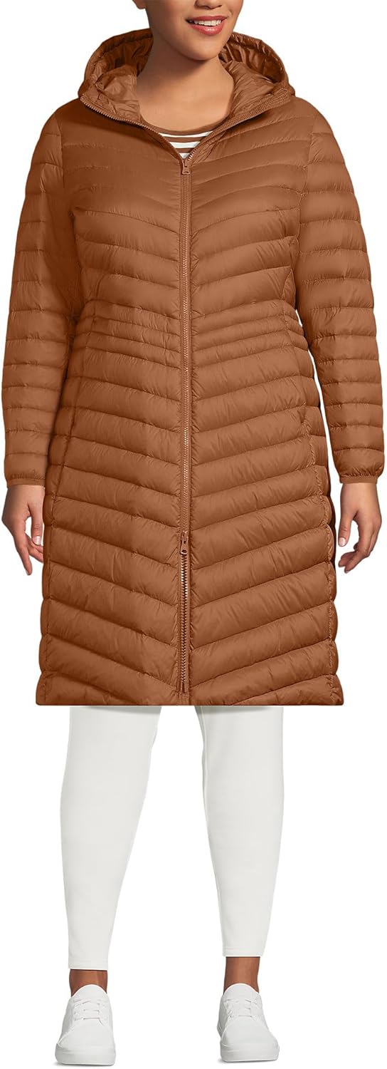 Lands' End Women's Ultralight Packable Long Down Coat Review