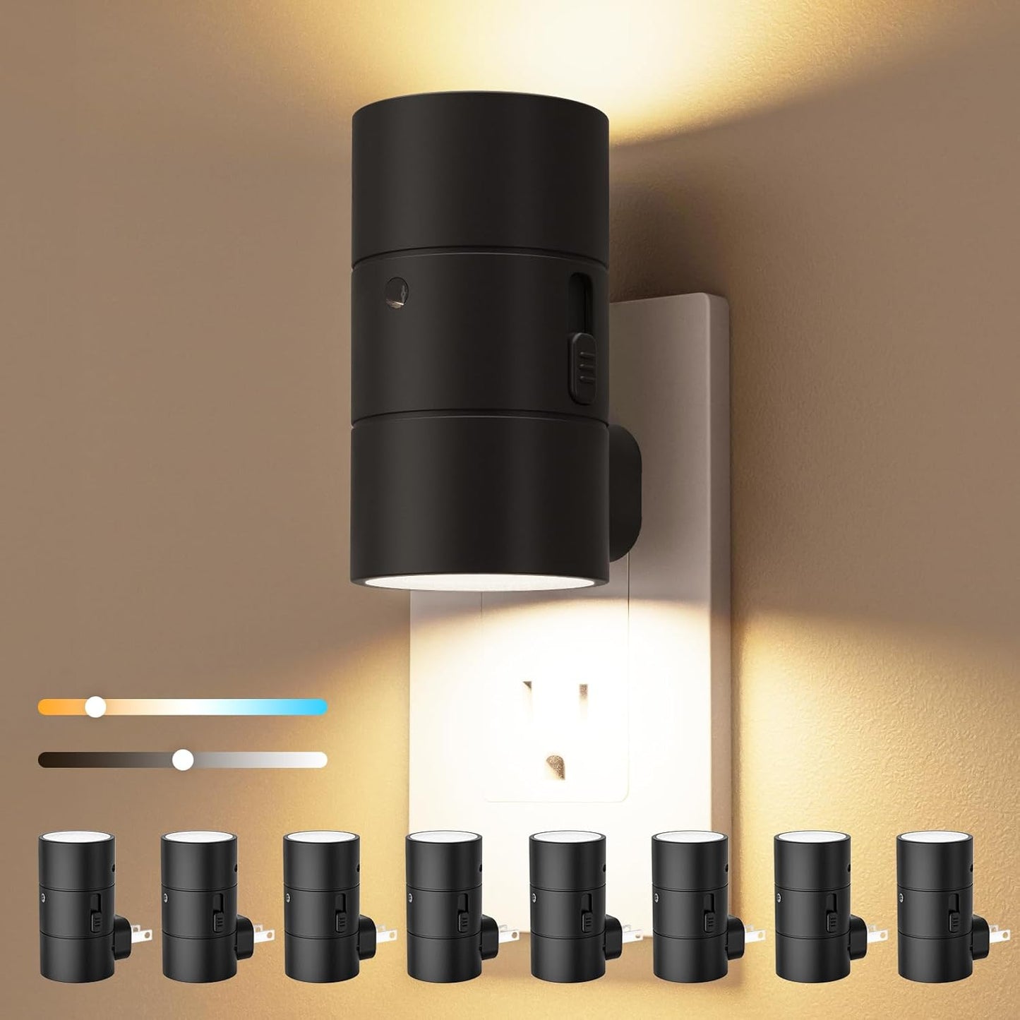 VOLISUN Dimmable LED Night Light with Dusk to Dawn Sensor