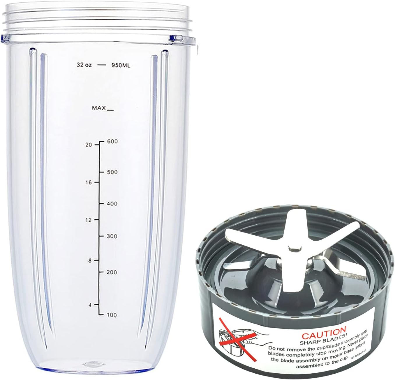 Nutribullet 32oz Cup + Extractor Blade Set - Boost Blender Performance