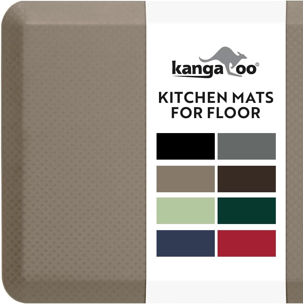 KANGAROO Thick Ergonomic Anti Fatigue Mats for Comfort