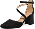 mysoft Womens Chunky Block Heel Pumps - 2.5in Comfort Dress Shoe