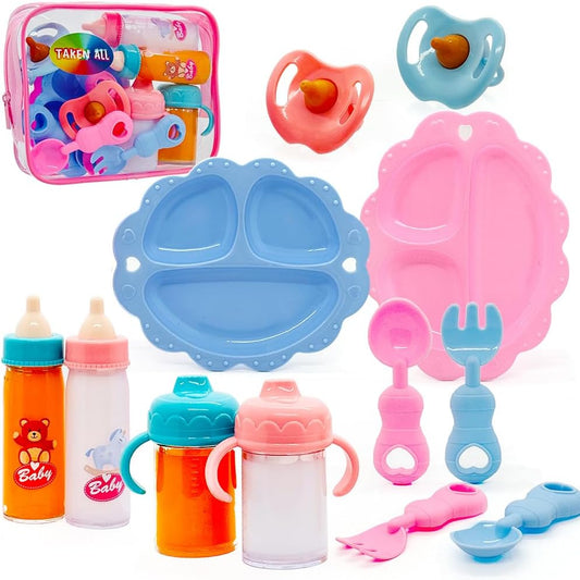 Magic Baby Doll Feeding Set for Girls 3+ - 10pcs
