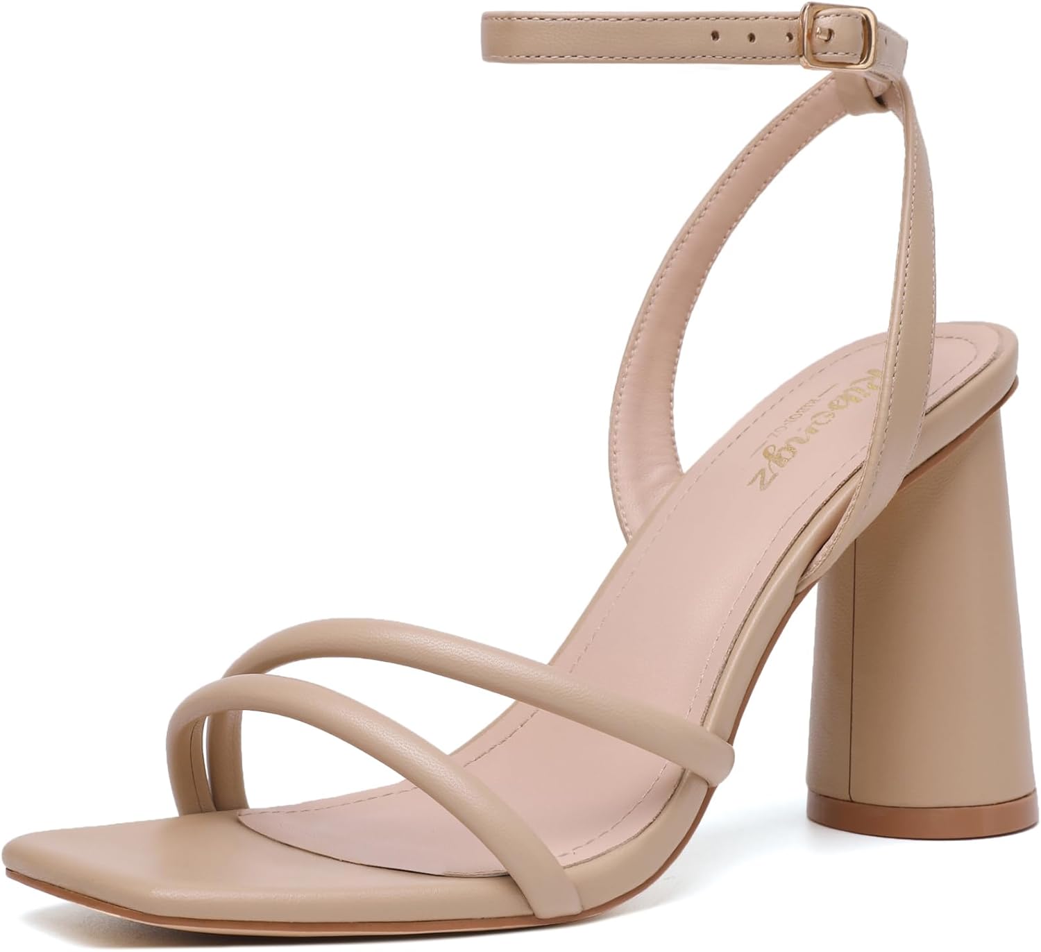 RIBONGZ Block Heels Prom Heeled Sandals for Women Stylish Design