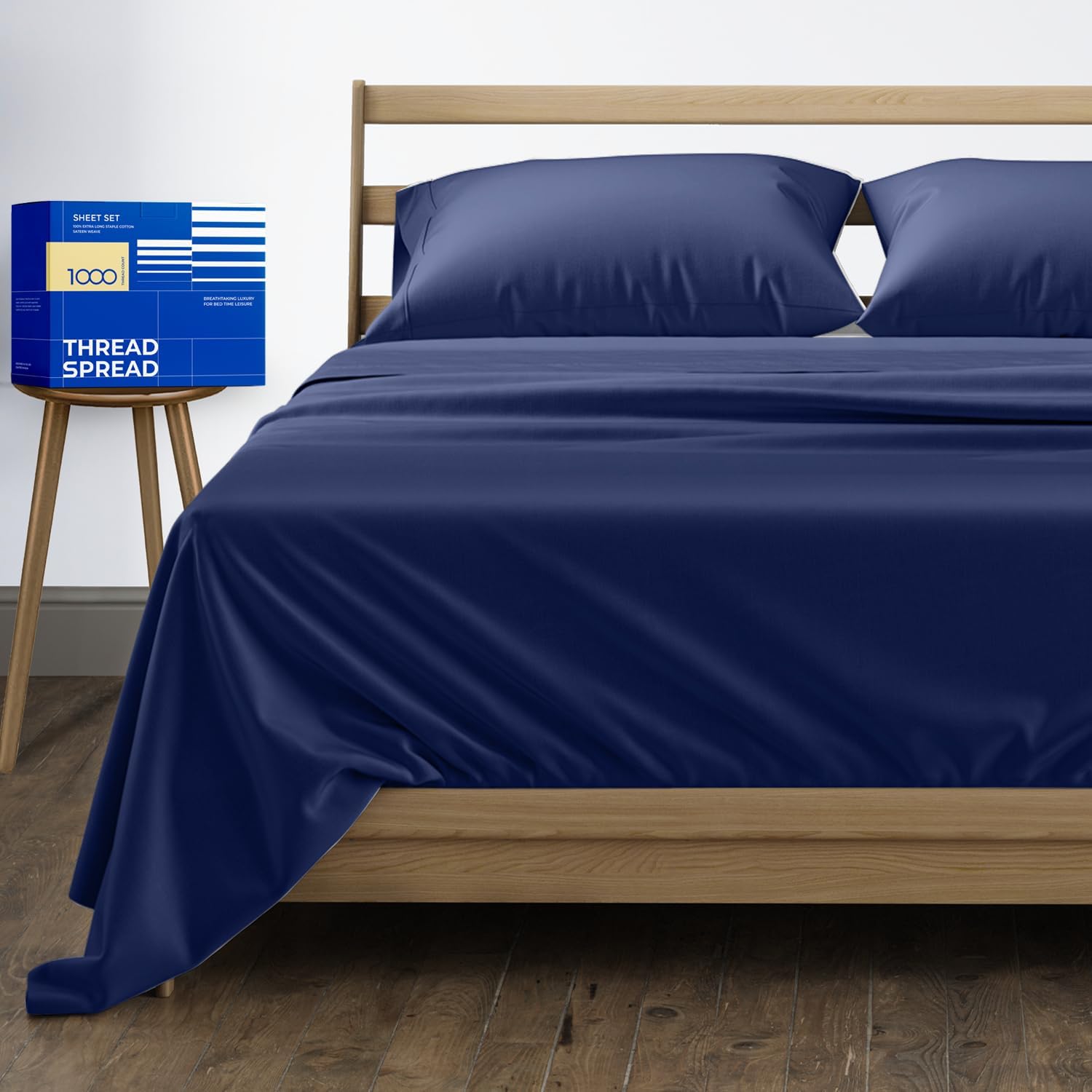 100% Egyptian Cotton Queen Sheet Set for Luxurious Comfort