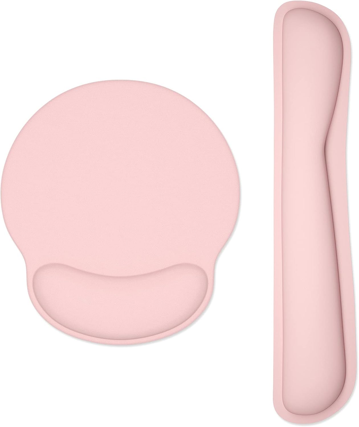 Pink Ergonomic Keyboard & Mouse Wrist Rest Set
