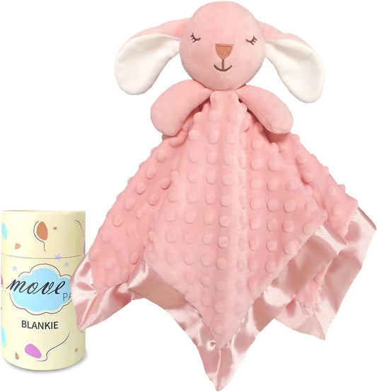 Soft Bunny Lovey Blanket & Toy Set for Baby Girl