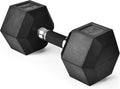 Yes4All Rubber Grip Encased Hex Dumbbell Single - Durable, Non-Slip