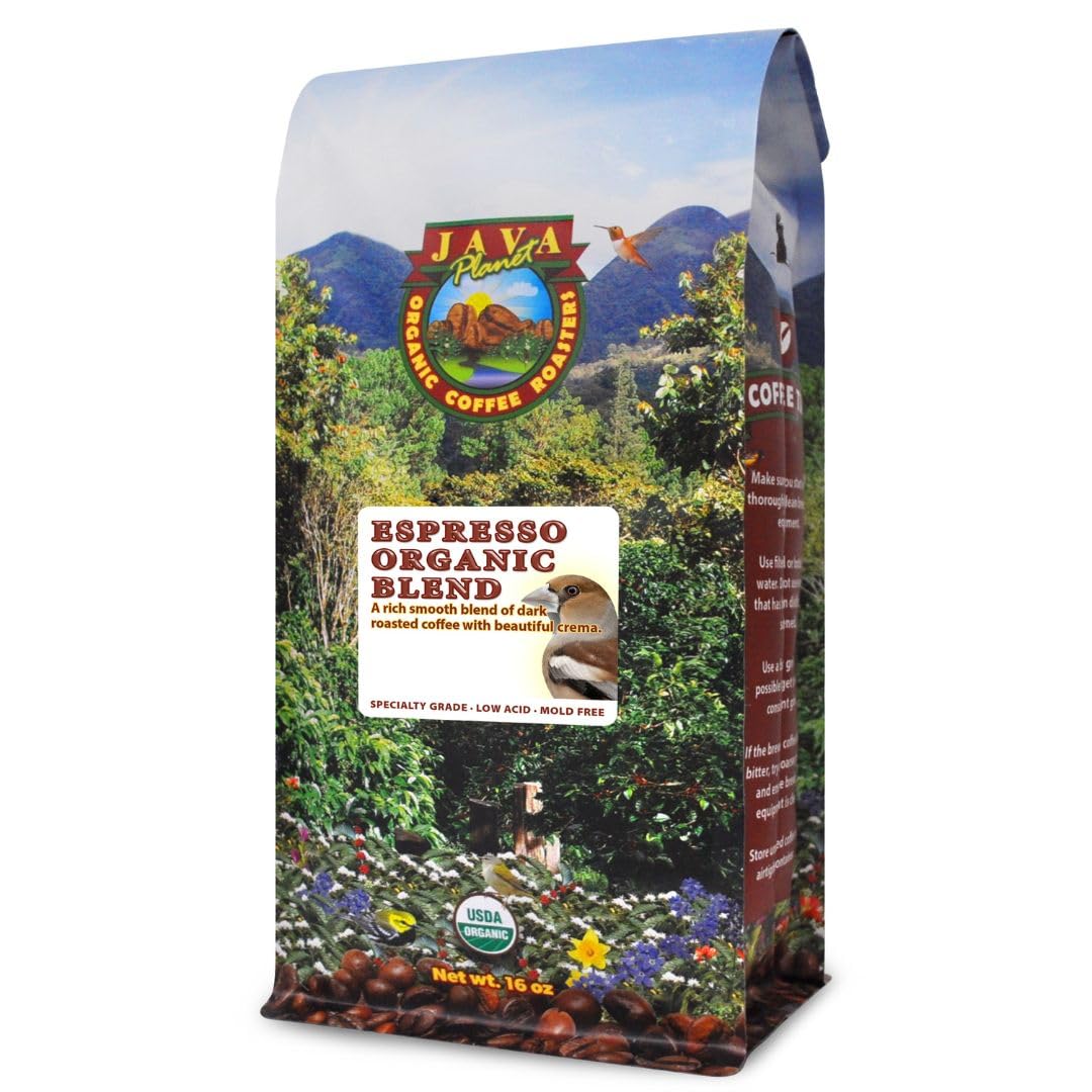 Java Planet Organic Espresso Blend - Low Acid Full Flavor