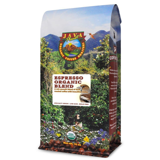 Java Planet Organic Espresso Blend - Low Acid Full Flavor