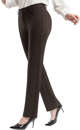 PUWEER Work Pants for Women - Stretch Dress Pants with Pockets