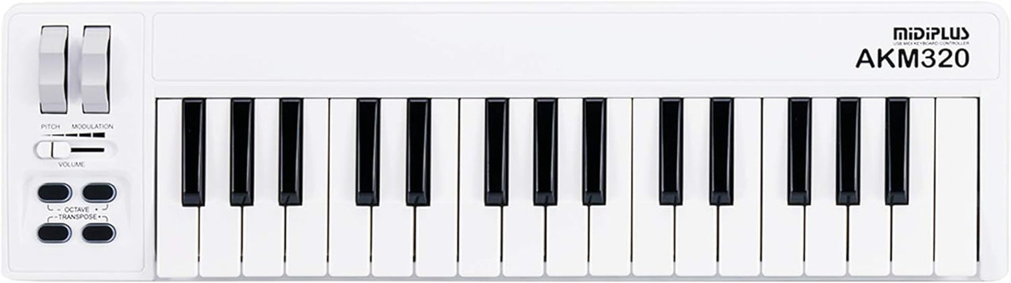 AKM320 White MIDI Keyboard: Includes Cubase LE 12