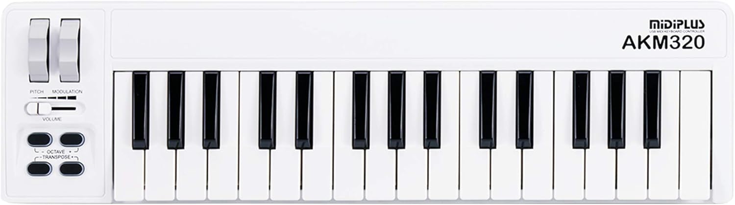 AKM320 White MIDI Keyboard: Includes Cubase LE 12