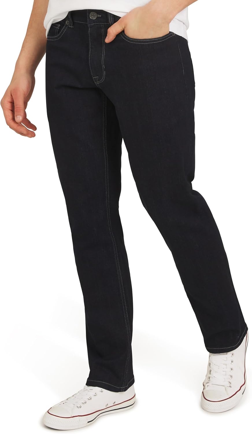 Quiksilver Men's 5 Pocket Straight Fit Stretch Denim Jeans
