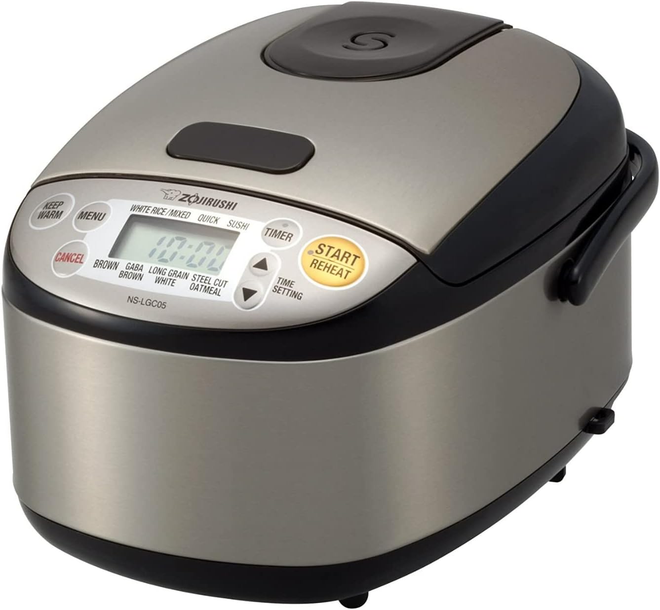 Zojirushi 3-Cup Stainless Steel Rice Cooker: Compact & Portable