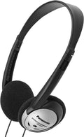 Panasonic Lightweight On-Ear Headphones with Enhanced Bass - Black/Silver