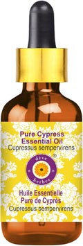 Deve Herbes Pure Cypress Essential Oil 50ml - Lightweight, Therapeutic