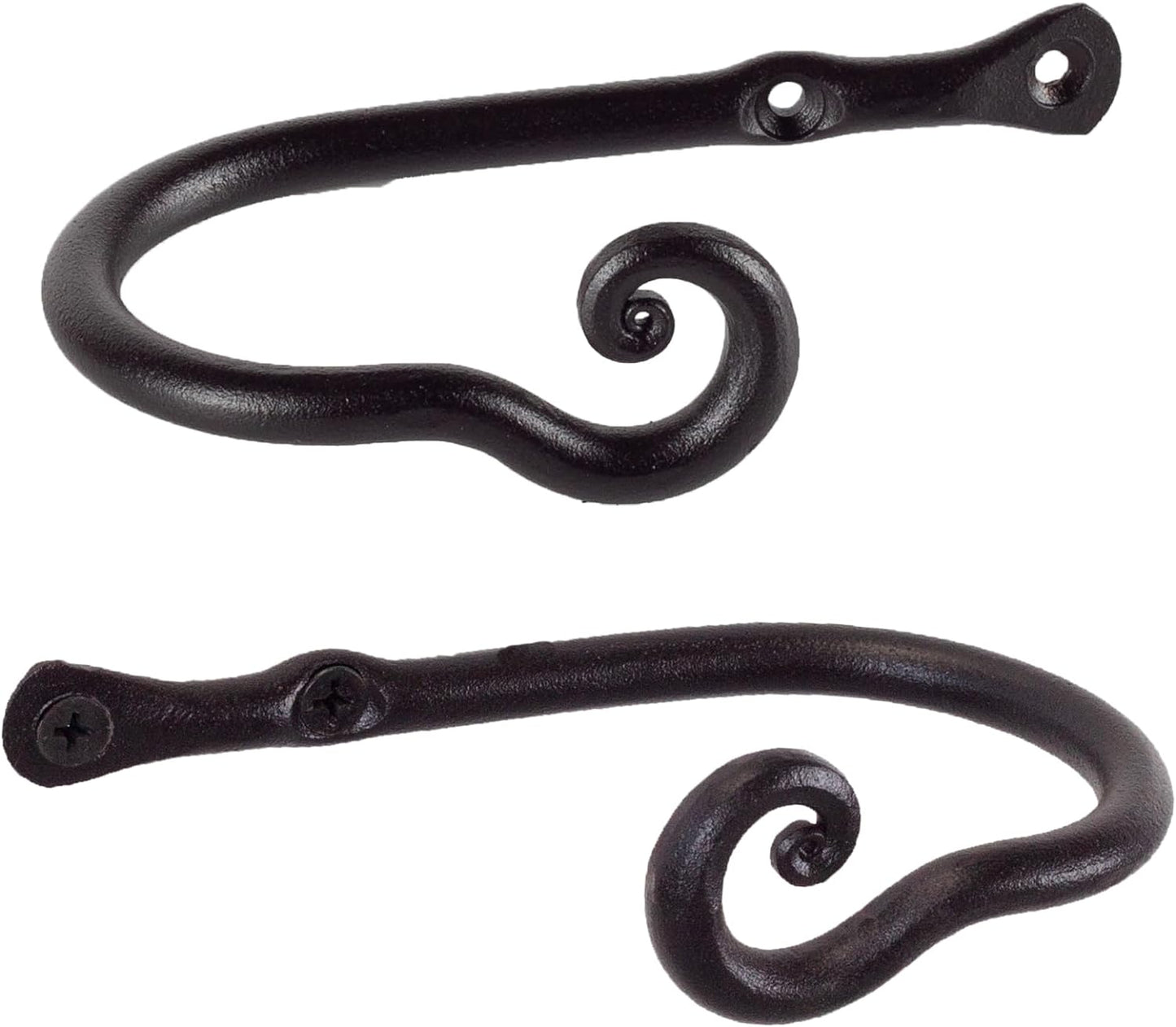Farmhouse Iron Curtain Tiebacks - Set of 2