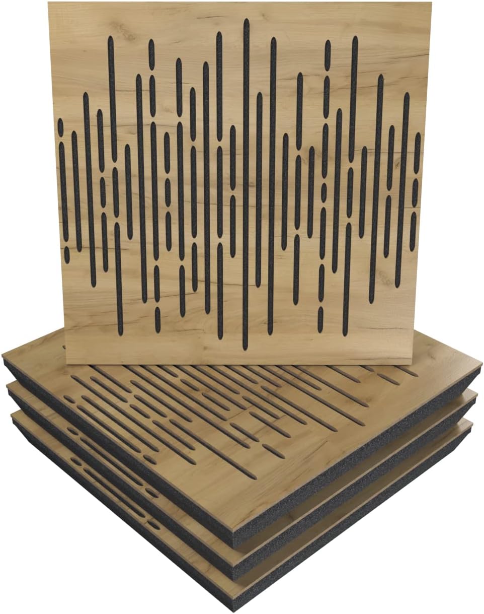 Sound Absorption-Diffuse Acoustic Panel Wave for Studios