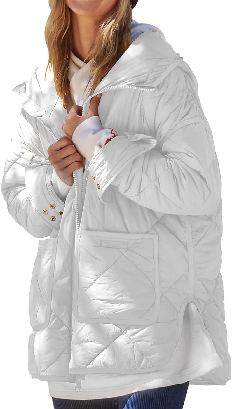 Dyexces Womens Quilted Puffer Jacket Lightweight Warm Coat