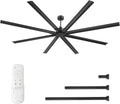 108 in Industrial HVLS Ceiling Fan with Reversible DC Motor - Quiet