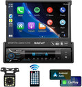 Naifay 7in Flip Out Car Stereo with Carplay & Android Auto - Smart