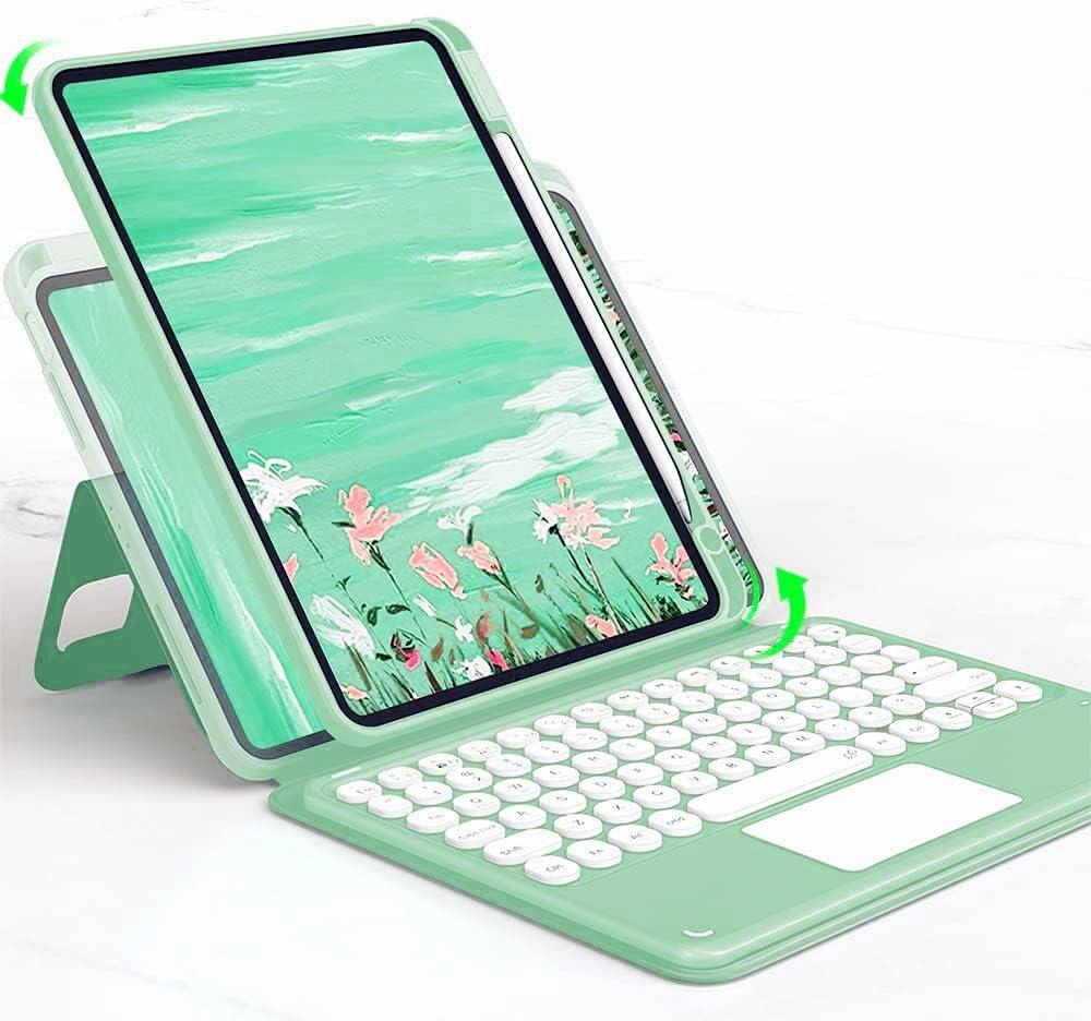 iPad Air 2 Keyboard Case with Touchpad and Magnetic Cover
