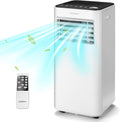 COSTWAY 8000 BTU Portable Air Conditioner - Quiet Cooling for Rooms up