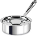 All-Clad D3 3-Ply Stainless Steel Sauce Pan 1 Quart - Even Heat