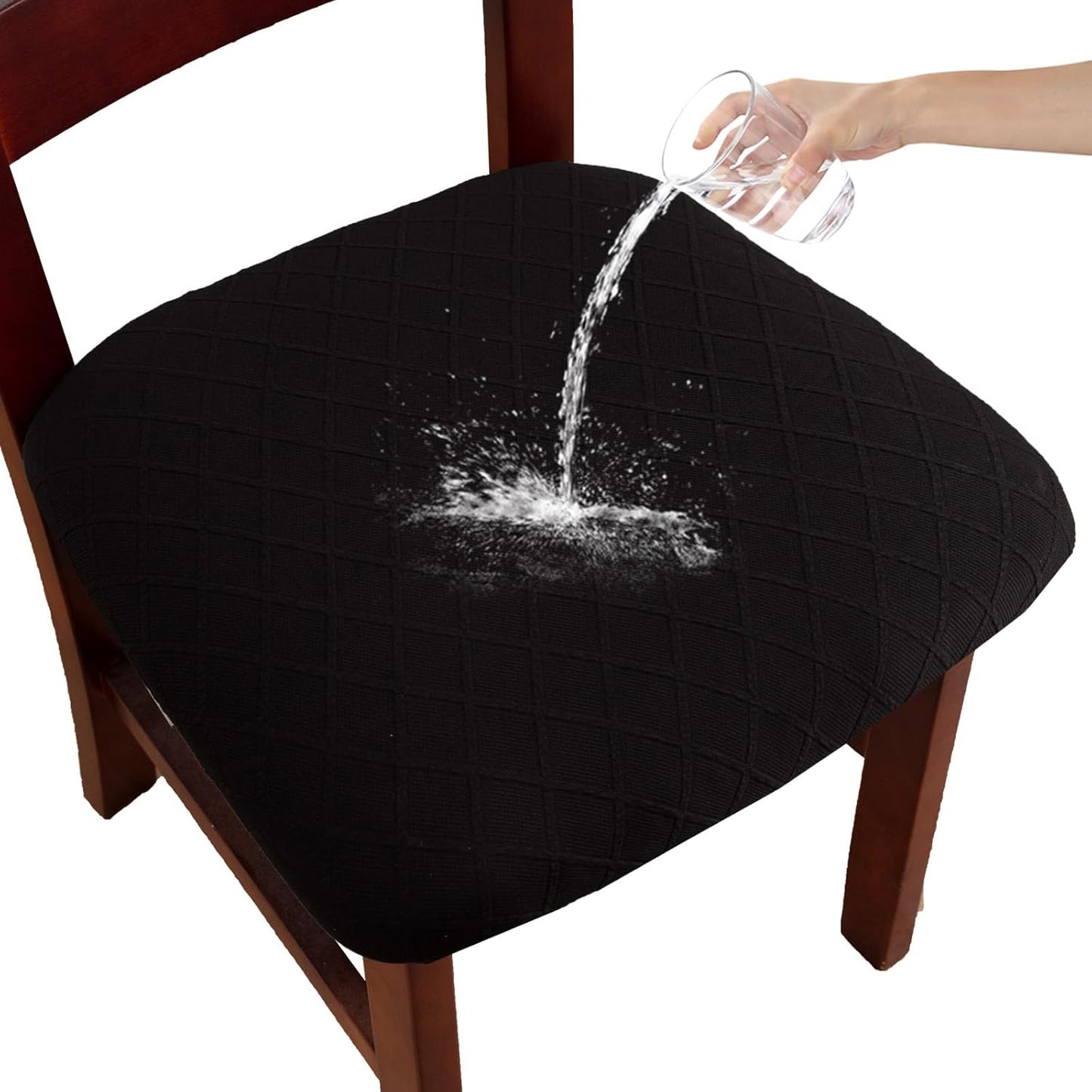 Waterproof Chair Seat Covers Set of 6 for Dining Room Use