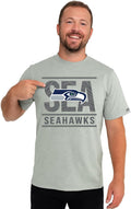 Zubaz NFL Men's Goal Line Edition Team Graphic T-Shirt - Comfortable