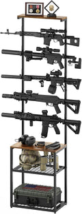 Gun Rack Indoor Wall Mount and Floor Gun Stand - Vertical Display