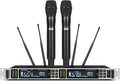 Professional UHF Wireless Microphone System Dual Channel - Clear Sound