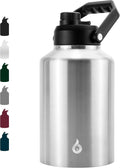 One Gallon Insulated Water Bottle - Large Stainless Steel Jug