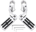Motorcycle Highway Pegs Foot Rests for 1.25 in Engine Guards - Comfort