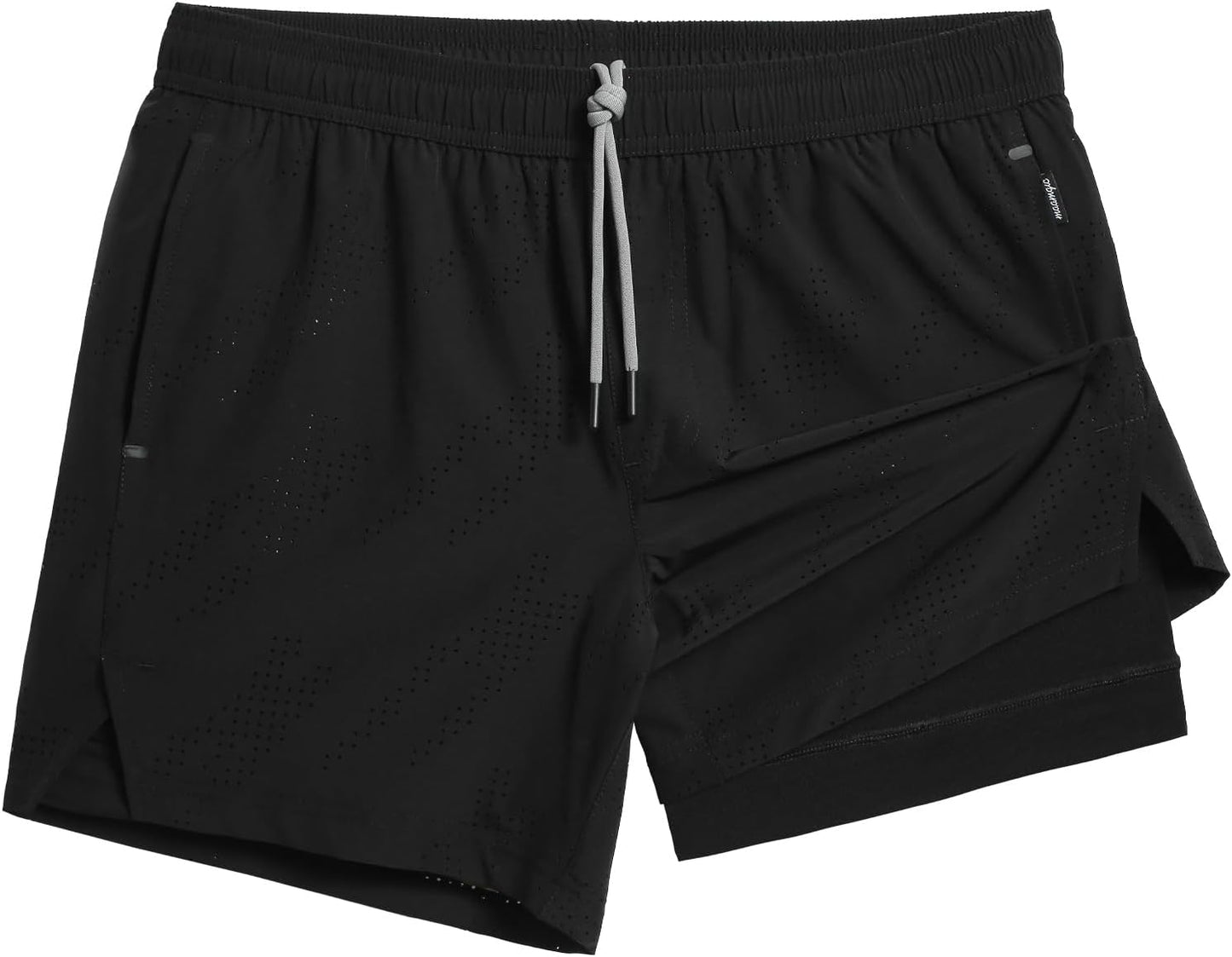 maamgic Mens Running Shorts with Compression Liner for Comfort