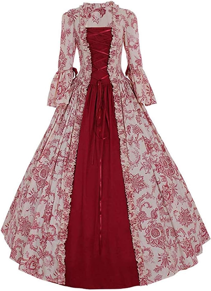 Victorian Rococo Dress for Women - Elegant Evening Costume