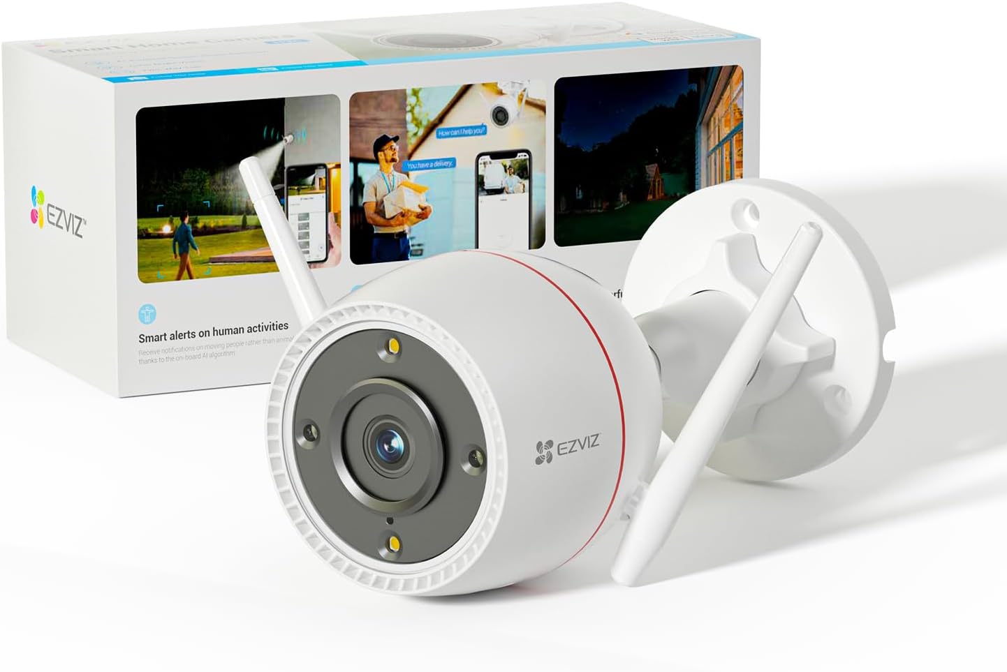 EZVIZ 2K Outdoor Cameras with Custom Voice Alerts for Security