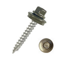 EAGLE 1 Metal Roofing Screws #10 Burnished Slate 4 in - Durable Roof
