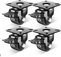 Nefish 2-Inch Heavy Duty Casters Set of 4 - Industrial Grade Support