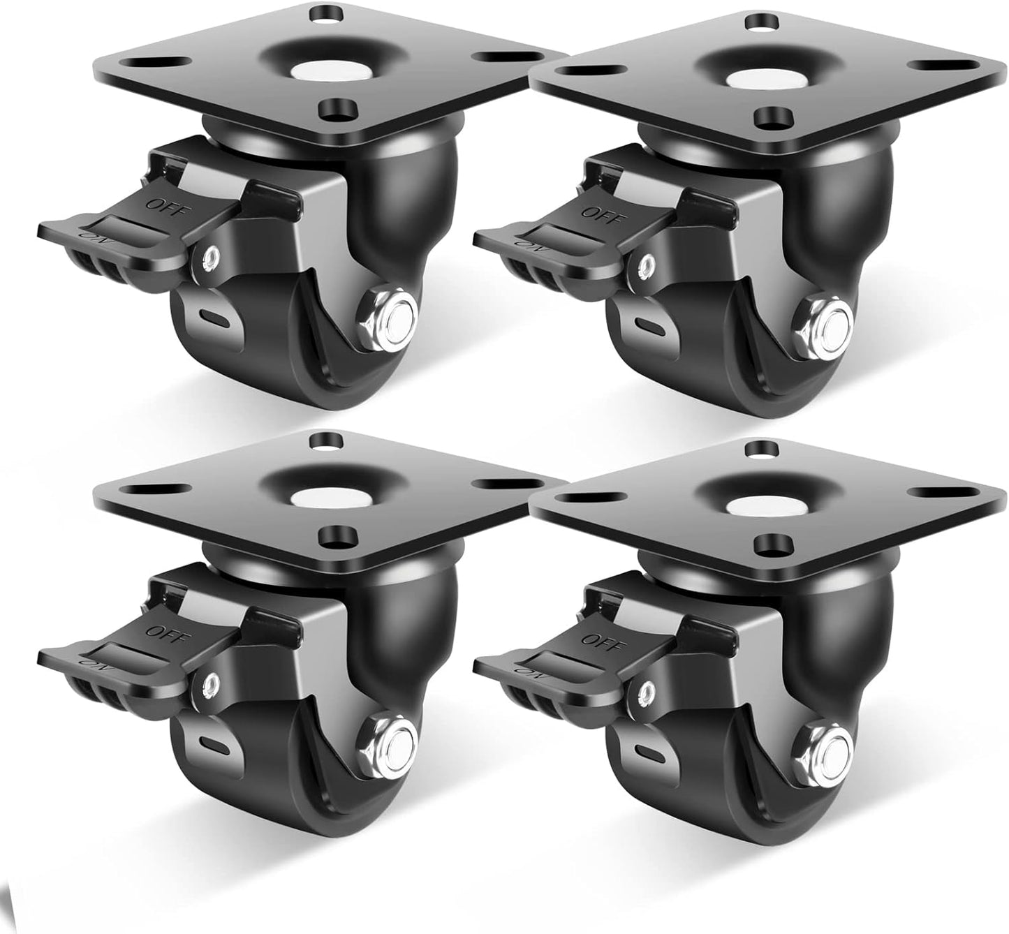 2-Inch Heavy Duty Casters Set of 4 for Industrial Use