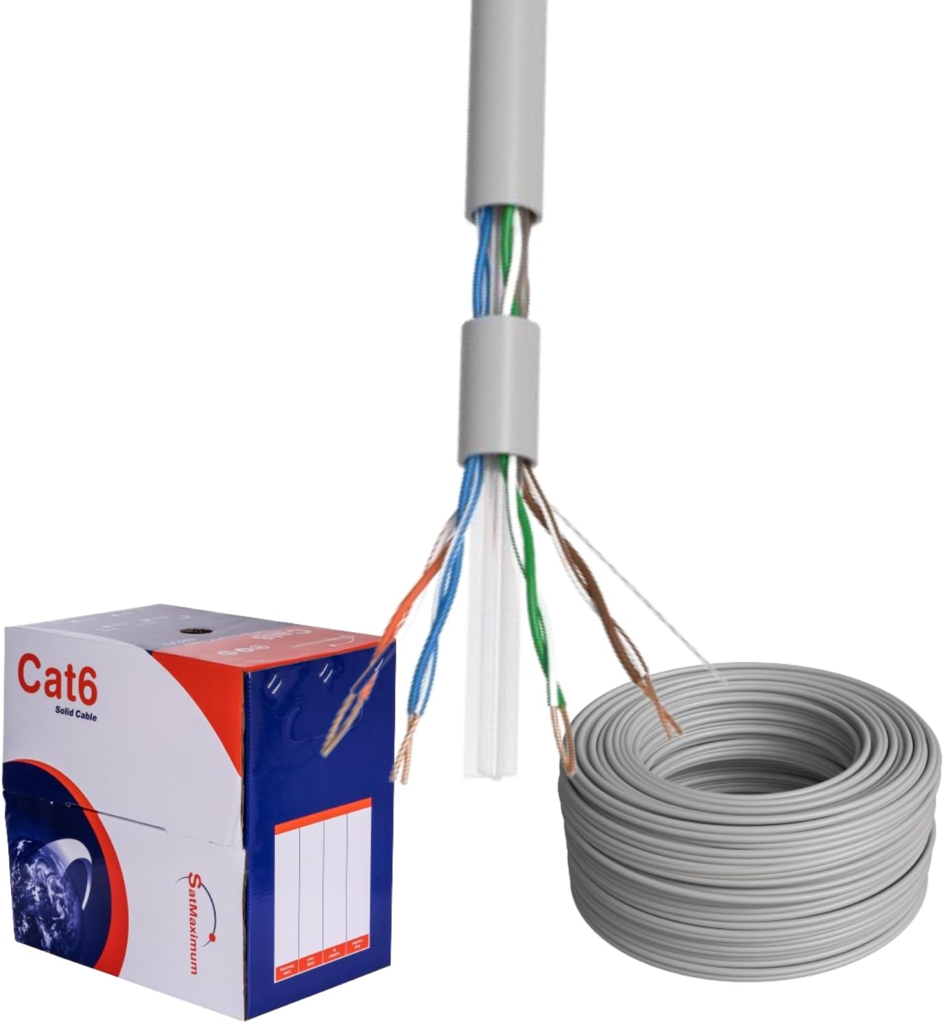 CAT6 Cable 1000ft Pull Box for High Speed Data Transfer