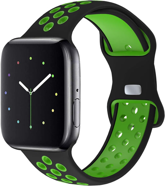 Ultra Breathable Silicone Sport Band for Apple Watch 42mm-49mm by NOY