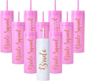 10 Pack Bride to Be Skinny Tumbler | 16 oz Bride & Squad Tumblers
