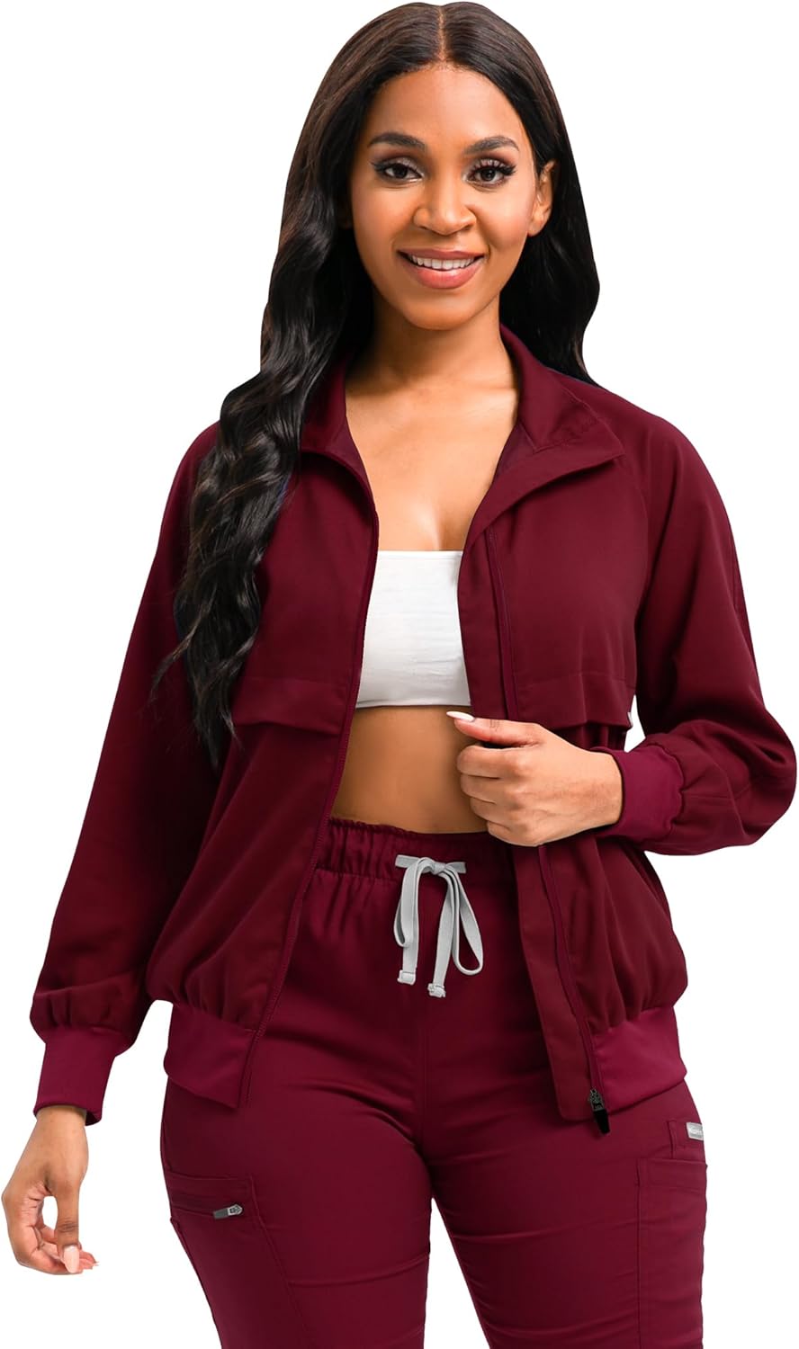 Scrub Jackets Long Sleeve Medical Scrub Jackets for Women