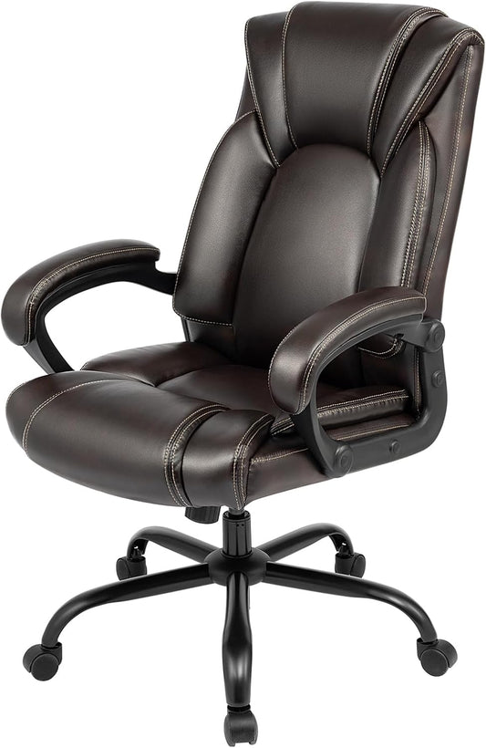OUTFINE Executive Desk Chair | Hydrolysis-Resistant Leather & Ergonomic Support
